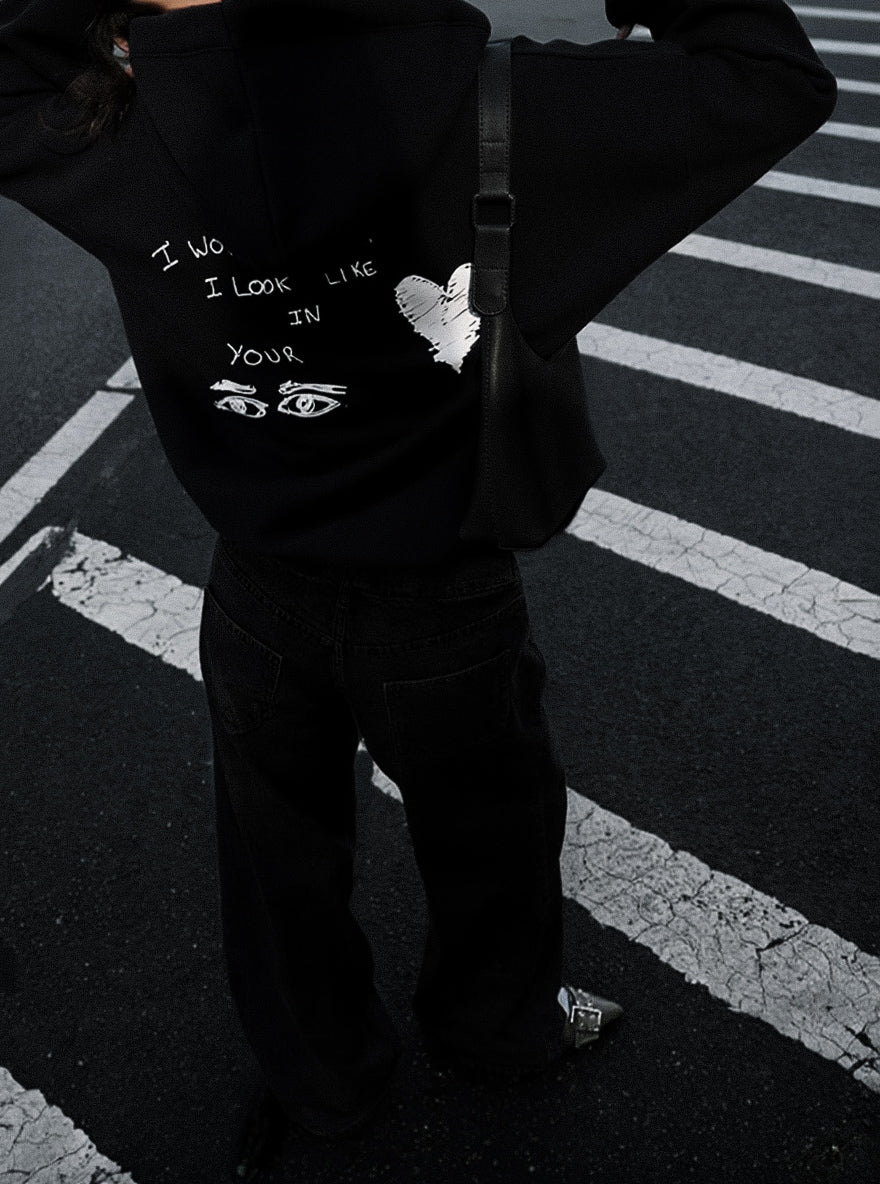 IN YOUR EYES BLK HOODIE