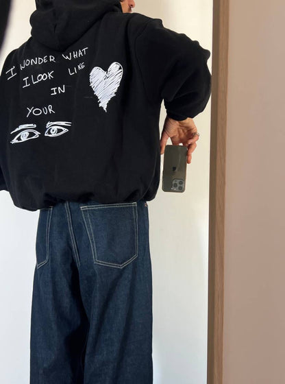 IN YOUR EYES BLK HOODIE