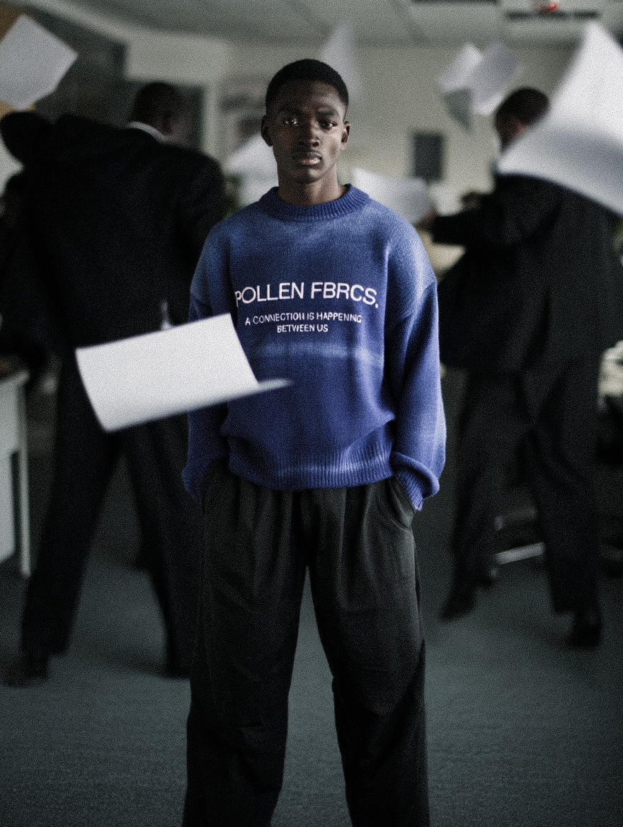 CLASSIC FADED KNIT BLU