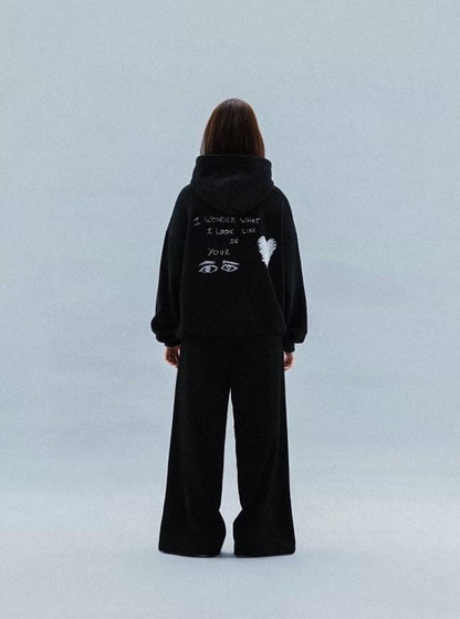 IN YOUR EYES BLK HOODIE