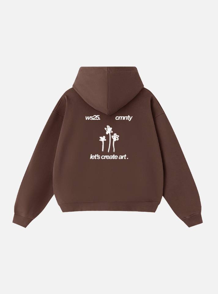 LET'S CREATE ART HOODIE DOUBLE ZIP