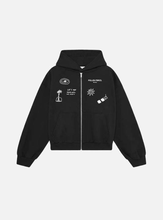 COLD DOUBLE ZIP HOODIE