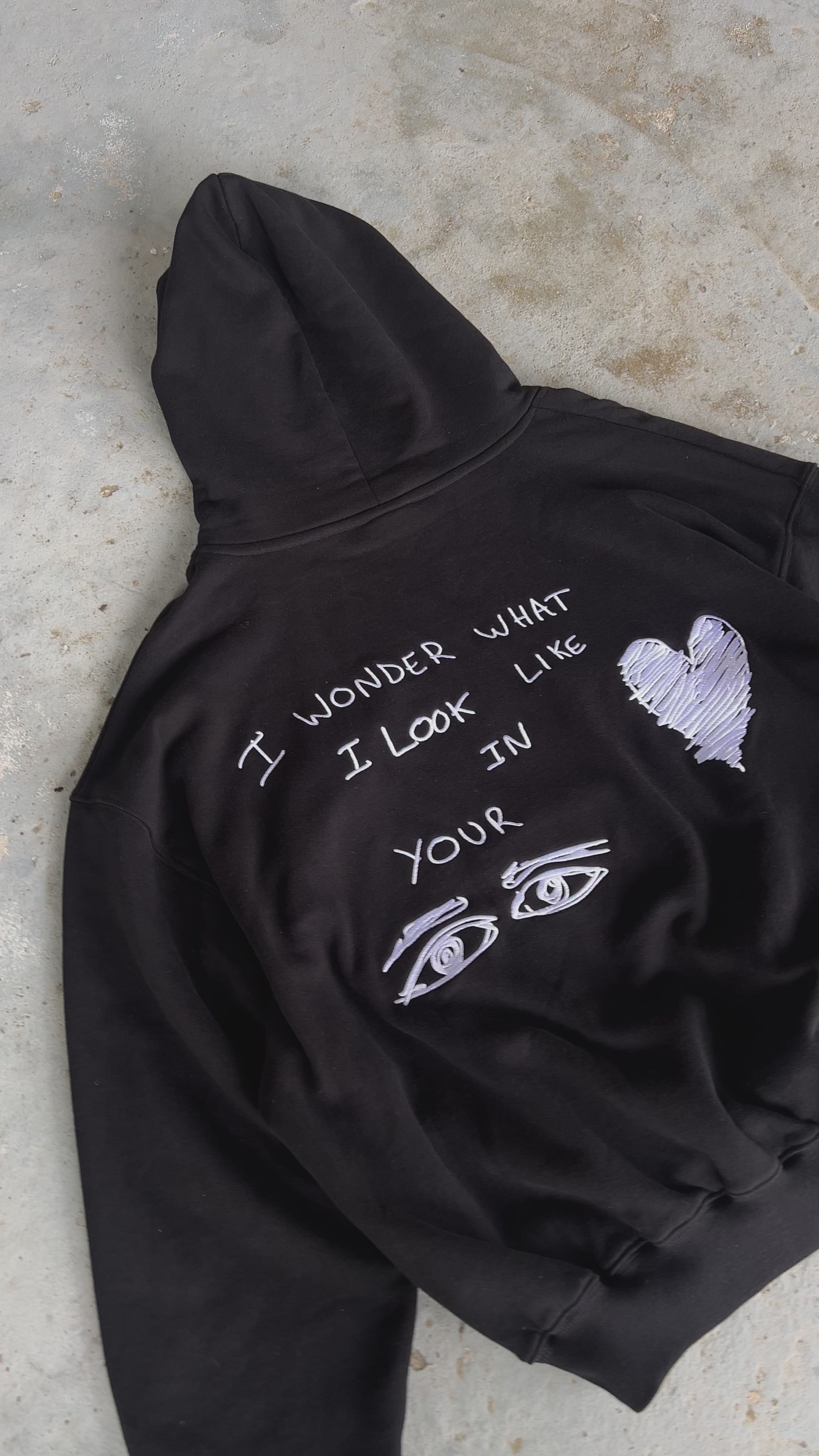 IN YOUR EYES BLK HOODIE